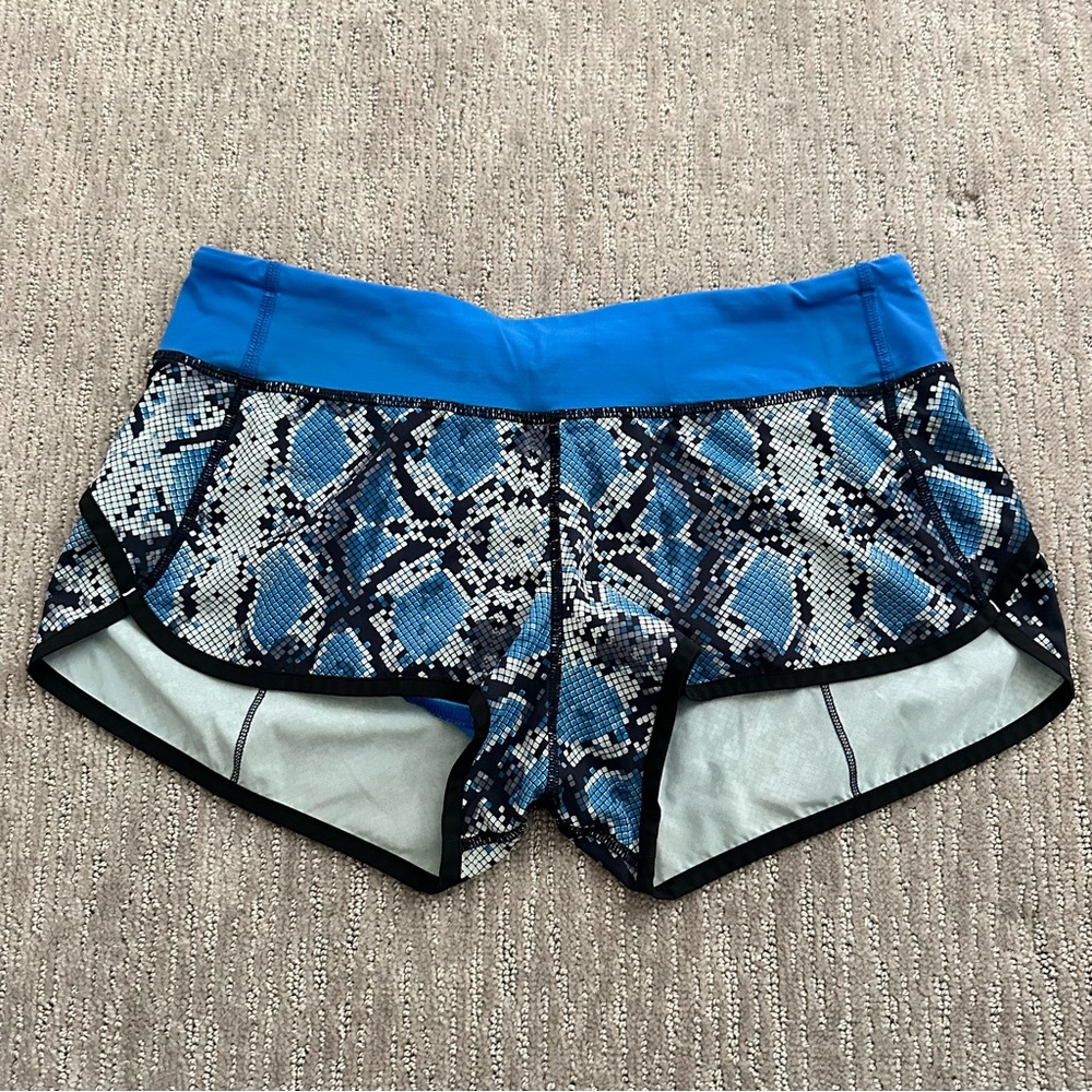 Lululemon Speed Up lined shorts.